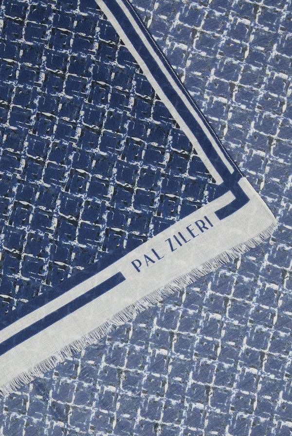 Pull Pal Zileri Sciarpa in modal e lana con fantasia geometrica Negozio