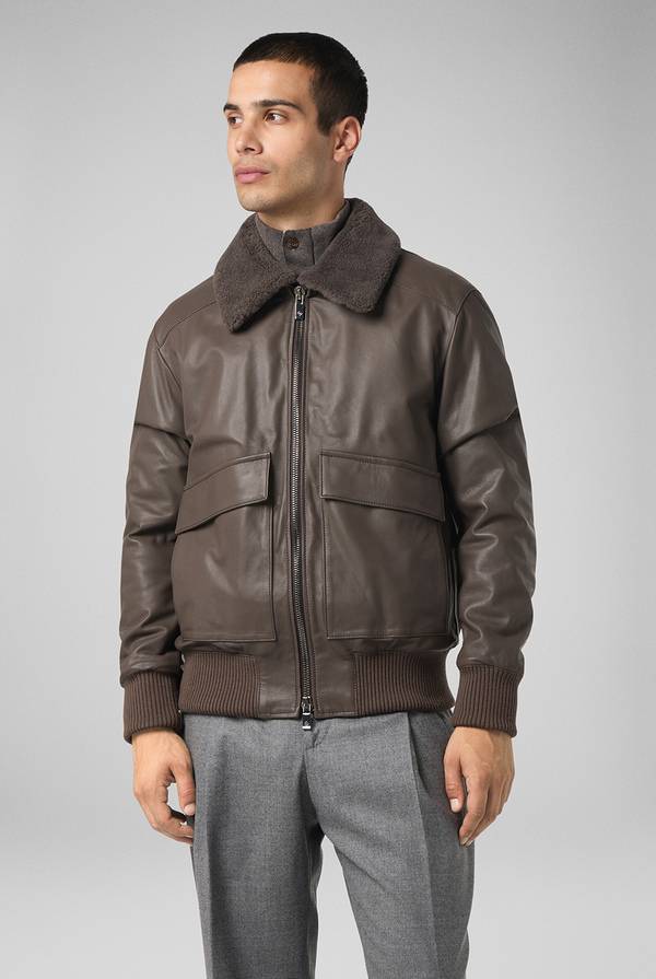Pull Pal Zileri Bomber in pelle modello Aviator Offerte