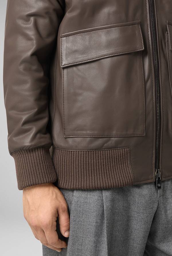Pull Pal Zileri Bomber in pelle modello Aviator Offerte