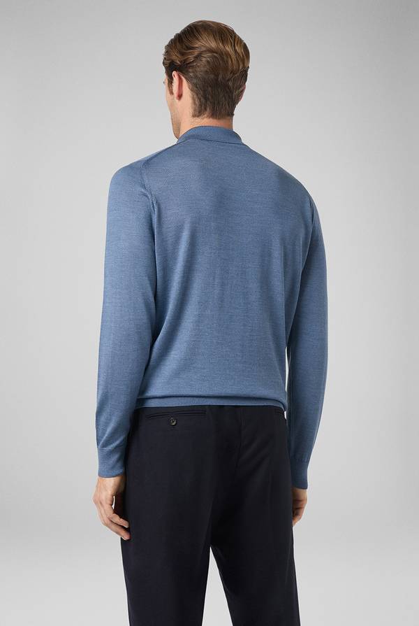 Pull Pal Zileri Polo in lana e seta Vendita Economica