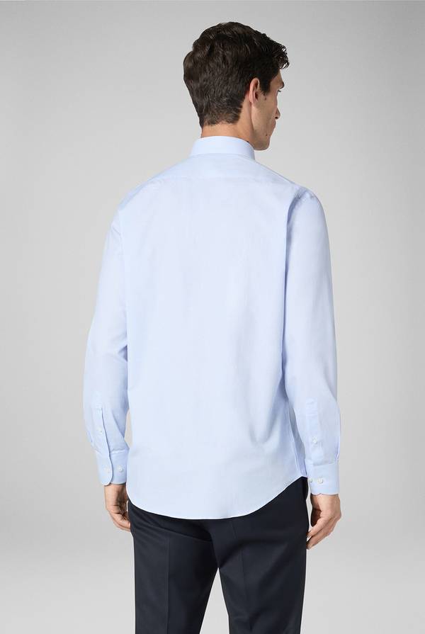 Pull Pal Zileri Camicia micro jacquard con collo Torino Saldi Di Fabbrica