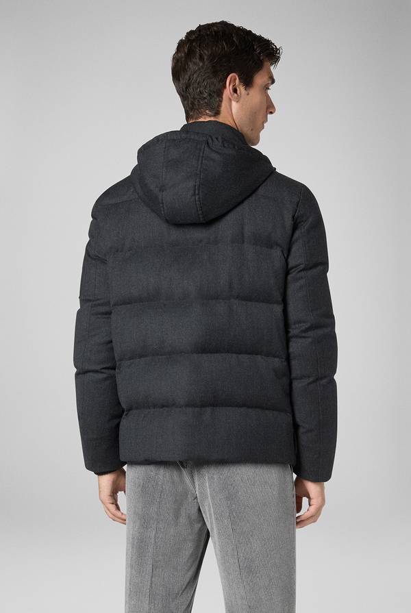 Pull Pal Zileri Bomber in pura lana con cappuccio removibile In Saldo