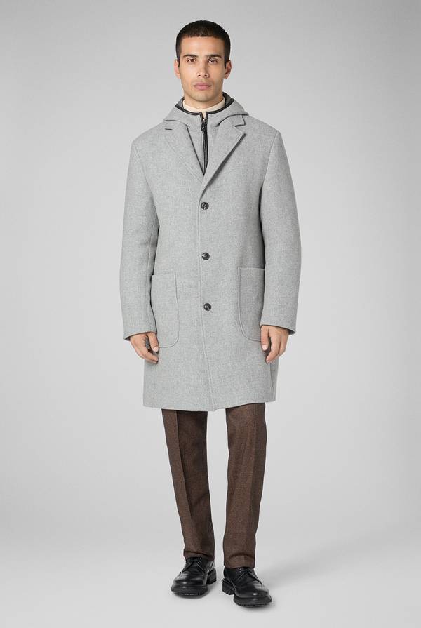 Pull Pal Zileri Car coat reversibile con dettagli in pelle 2025
