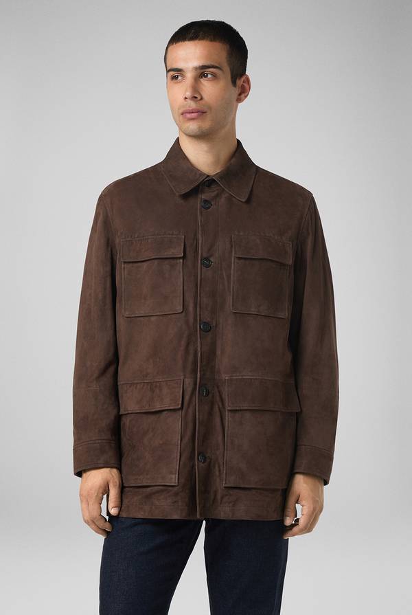 Pull Pal Zileri Field Jacket in camoscio Negozi Online