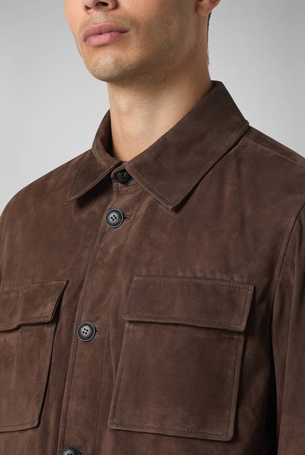 Pull Pal Zileri Field Jacket in camoscio Negozi Online