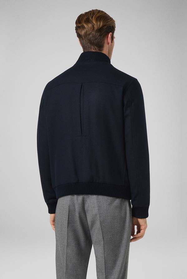 Pull Pal Zileri Blouson in lana blu navy Fino Al -60%