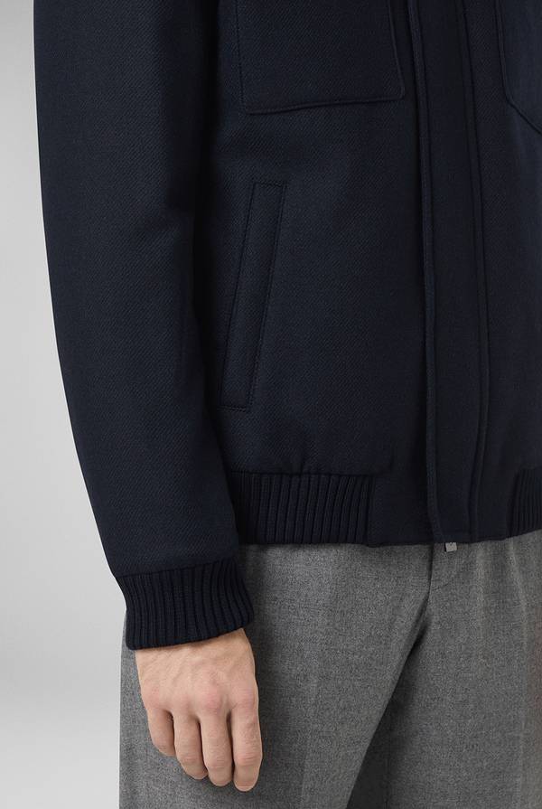 Pull Pal Zileri Blouson in lana blu navy Fino Al -60%