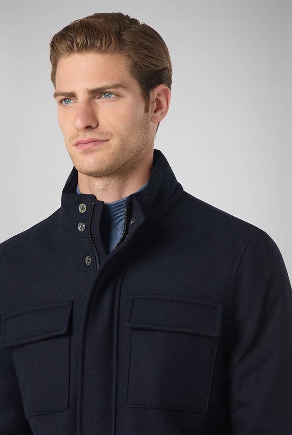 Pull Pal Zileri Field Jacket in lana tecnica resistente all'acqua Shopping Online