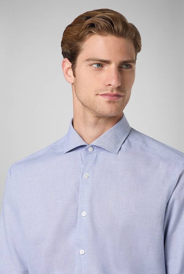 Pull Pal Zileri Camicia micro jacquard con collo Torino Sottocosto