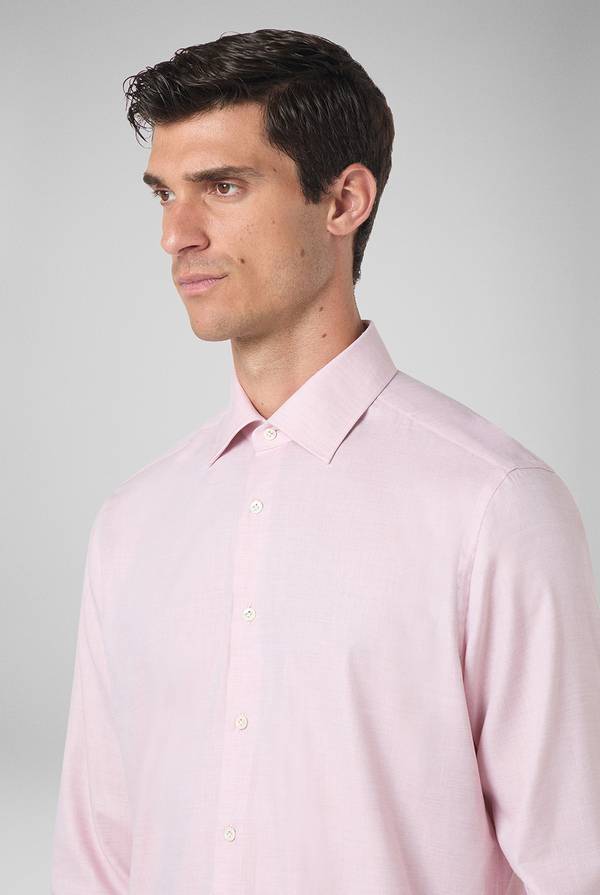 Pull Pal Zileri Camicia in cotone, viscosa e seta melange Vendite Flash