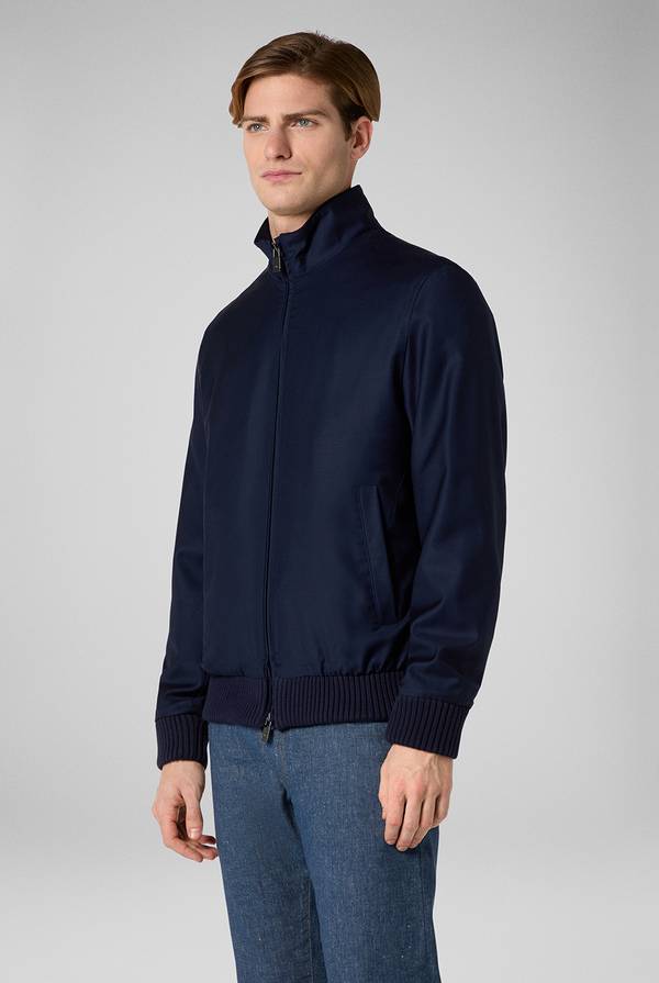 Pull Pal Zileri Bomber in lana resistente all'acqua 2025