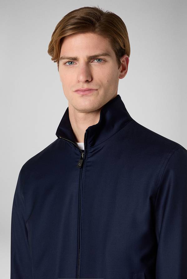 Pull Pal Zileri Bomber in lana resistente all'acqua 2025