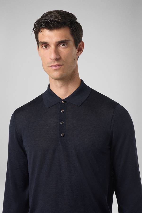 Pull Pal Zileri Polo in lana e seta Prezzo Ridotto
