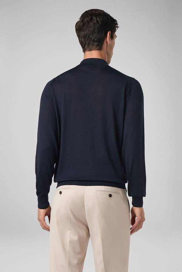 Pull Pal Zileri Polo in lana e seta Prezzo Ridotto