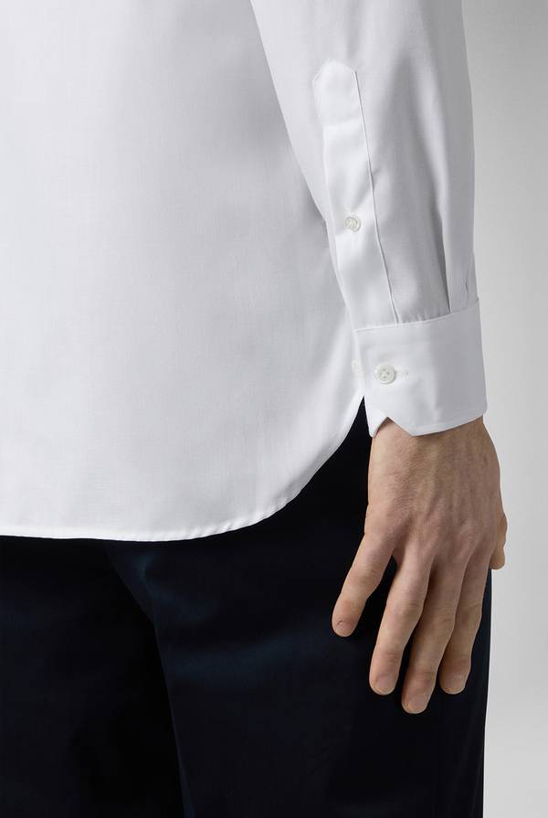 Pull Pal Zileri Camicia in cotone con trattamento anti-piega azzurra Economico
