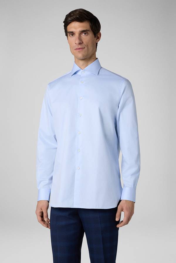 Pull Pal Zileri Camicia in cotone con polsini da gemelli Outlet
