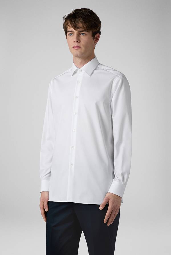 Pull Pal Zileri Camicia azzurra in cotone con collo Milano Saldi