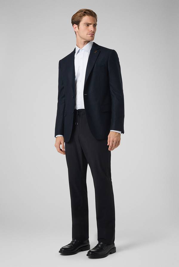 Pull Pal Zileri Pantaloni in pura lana con coulisse regolabile Nuova
