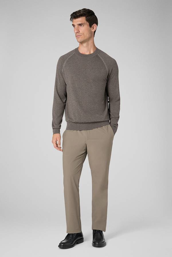 Pull Pal Zileri Pantaloni in pura lana con coulisse regolabile Moda