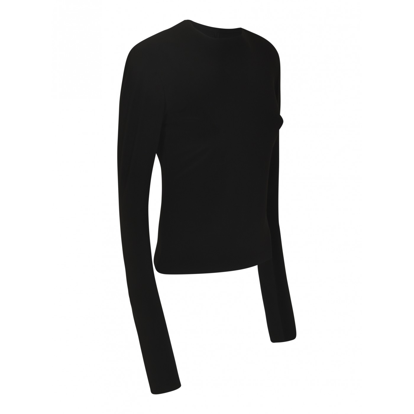 NORMA KAMALI Maglia girocollo m l spalla imbottita Nuovo