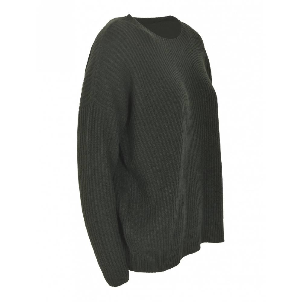 F CASHMERE Maglia girocollo costa inglese Qualità Garantita