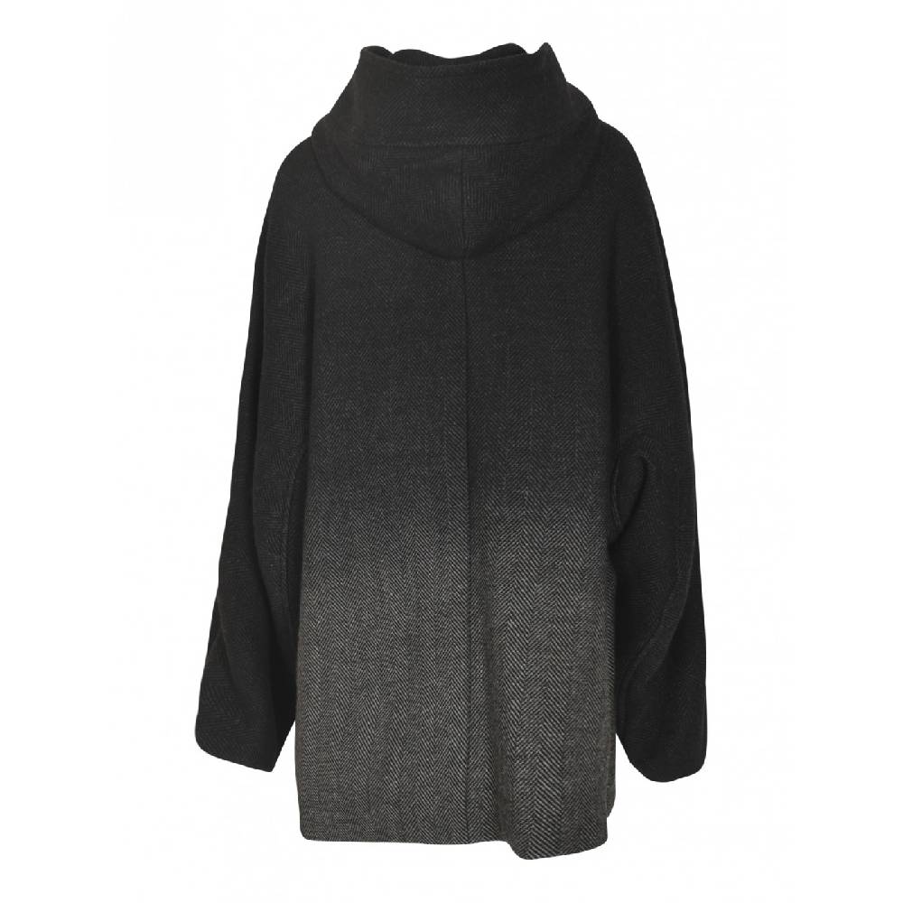 Y&#039;S YOHJI YAMAMOTO Caban drappeggiato con cappuccio Acquista Ora