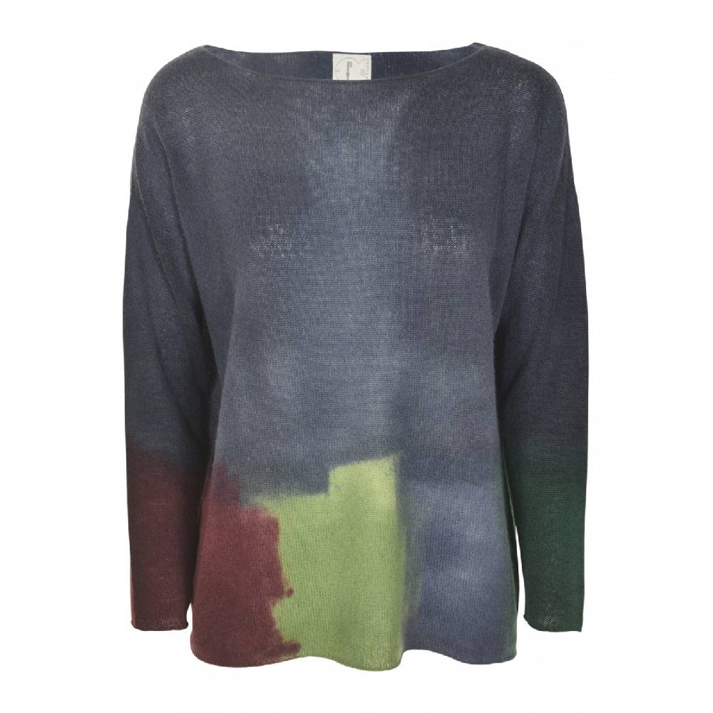 F CASHMERE Maglia girocollo scollo barchetta Moda