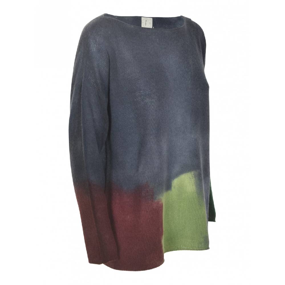 F CASHMERE Maglia girocollo scollo barchetta Moda