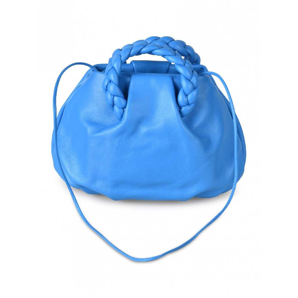 HEREU Bombon braided handle pleated crossbody Acquista Ora