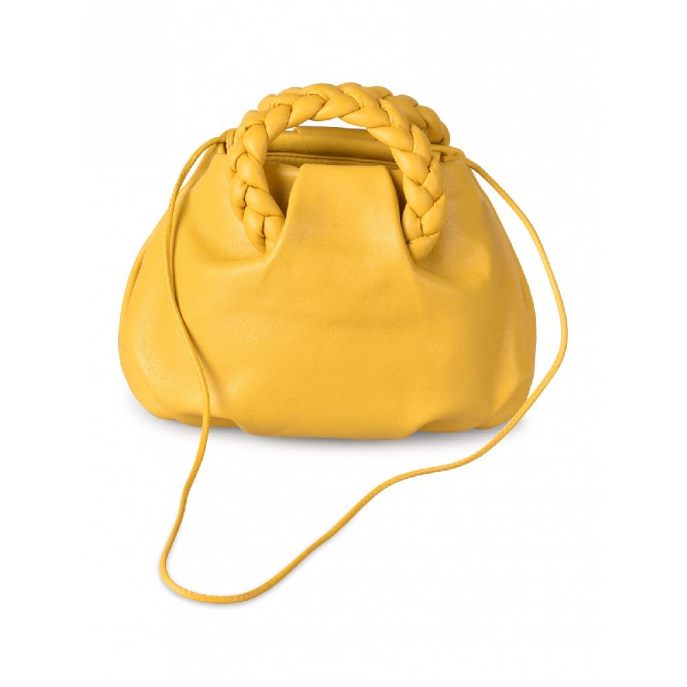 HEREU Bombon braided handle pleated crossbody Shopping Online