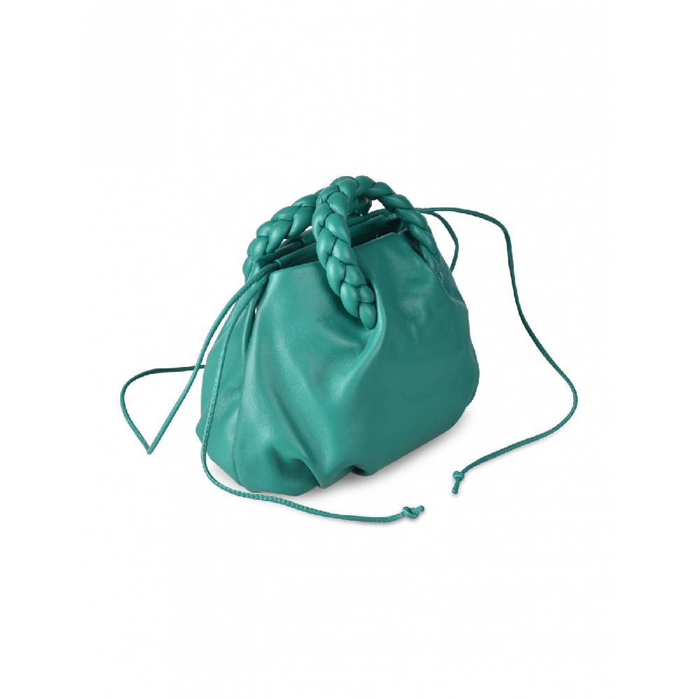 HEREU Bombon braided handle pleated crossbody Affare Del Giorno