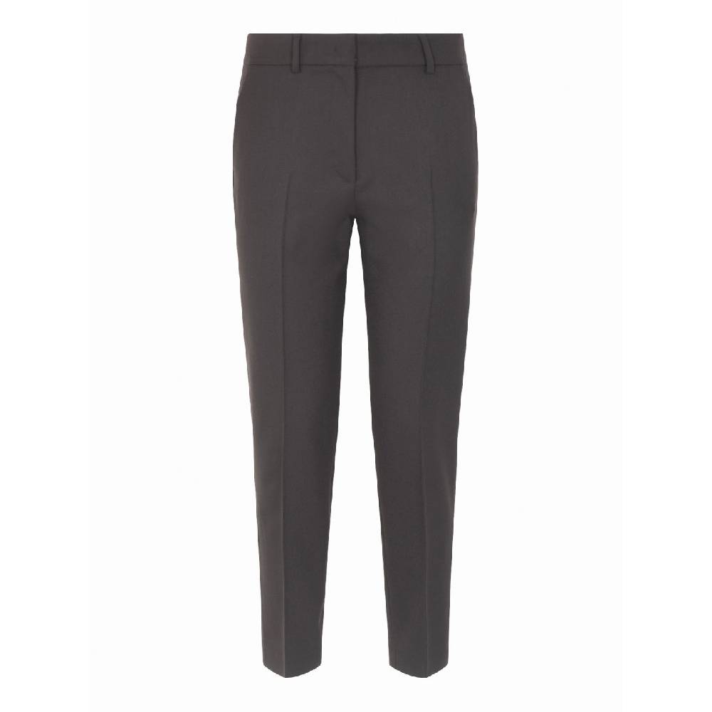 QUELLEDUE Pantaloni rossella gamba dritta