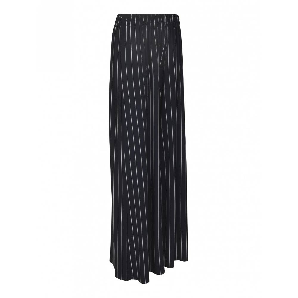 NORMA KAMALI Pantaloni gamba larga elastico in vita Fino al 55% di sconto