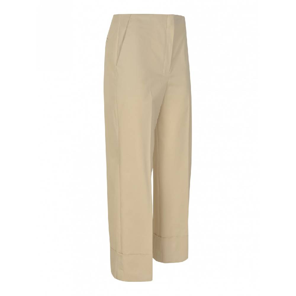 THEORY Pantaloni gamba larga con risvolto Nuovo