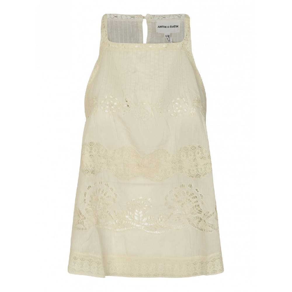ANTIK BATIK Top senza maniche traforato aloha Shopping Online