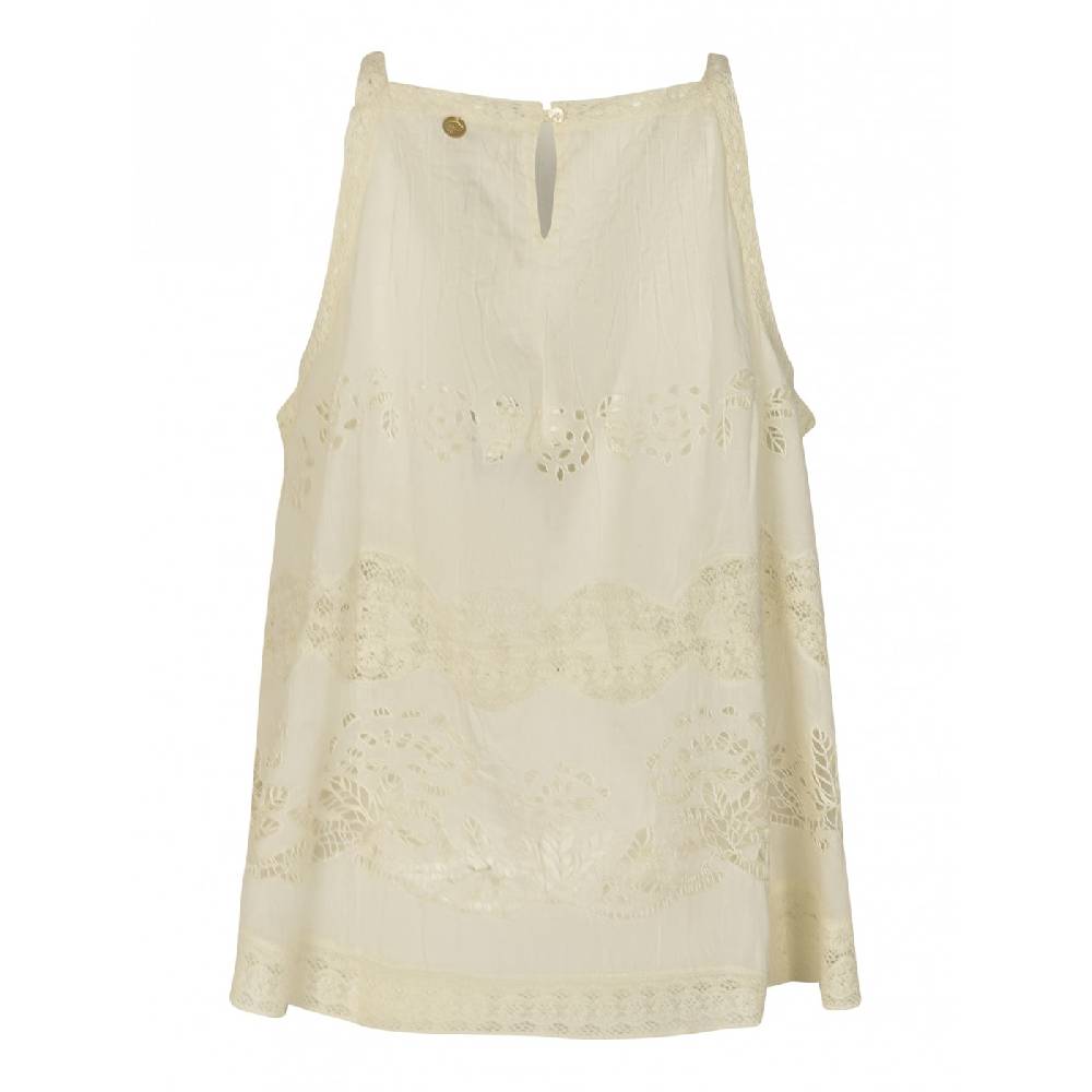 ANTIK BATIK Top senza maniche traforato aloha Shopping Online