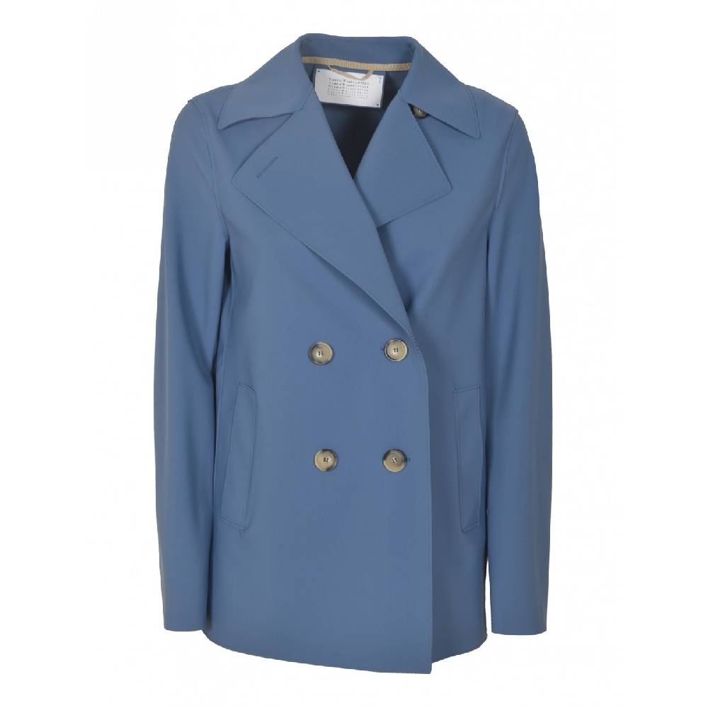 HARRIS WHARF LONDON Peacoat scuba Nuova