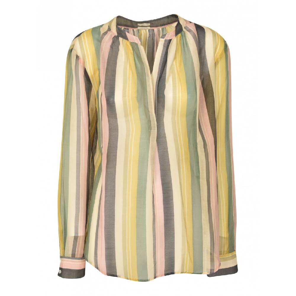 MASSIMO ALBA Blusa In Voilè Di Cotone Seta