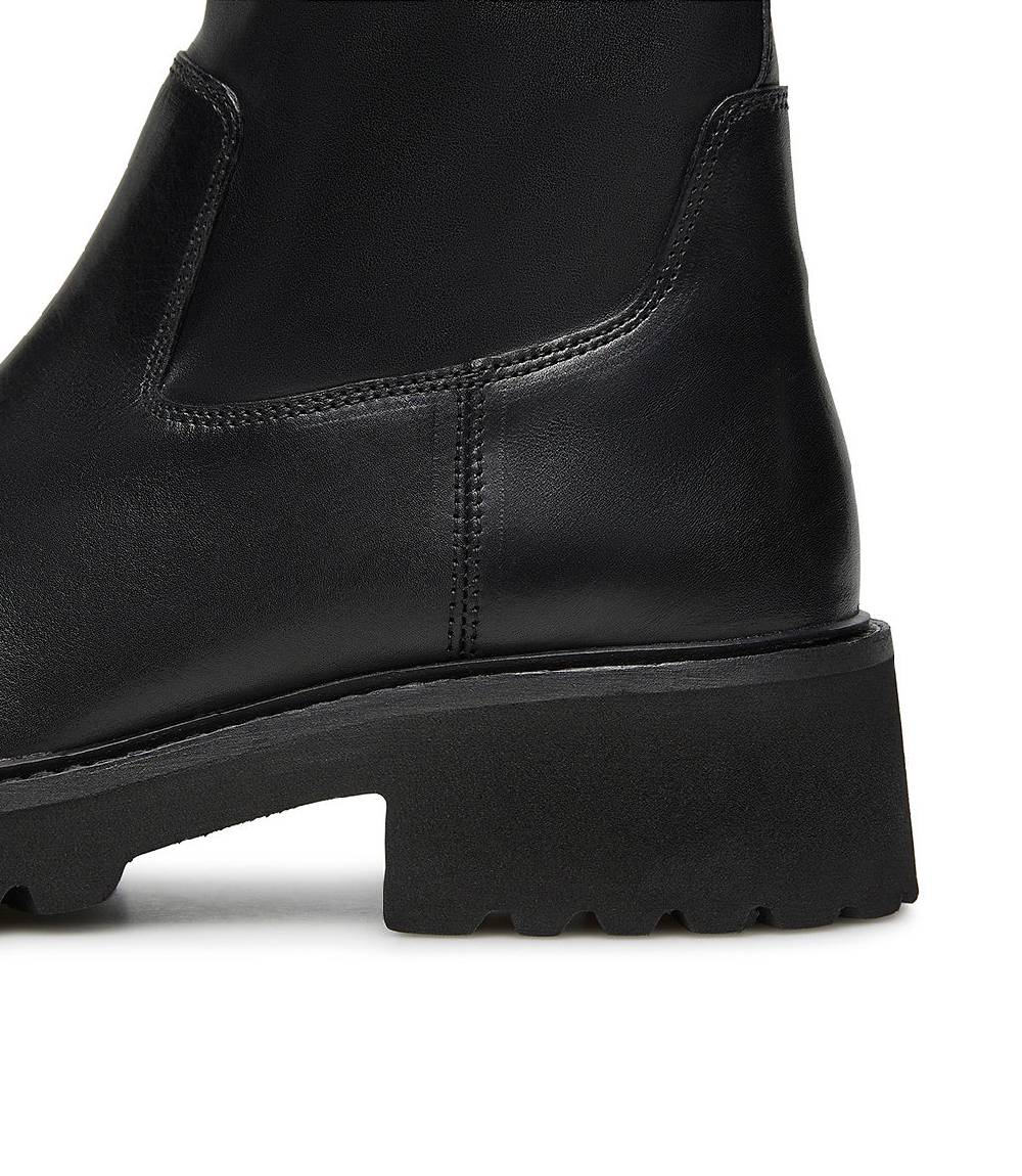 Loriblu Tronchetto in vitello nero e tessuto stretch 2025