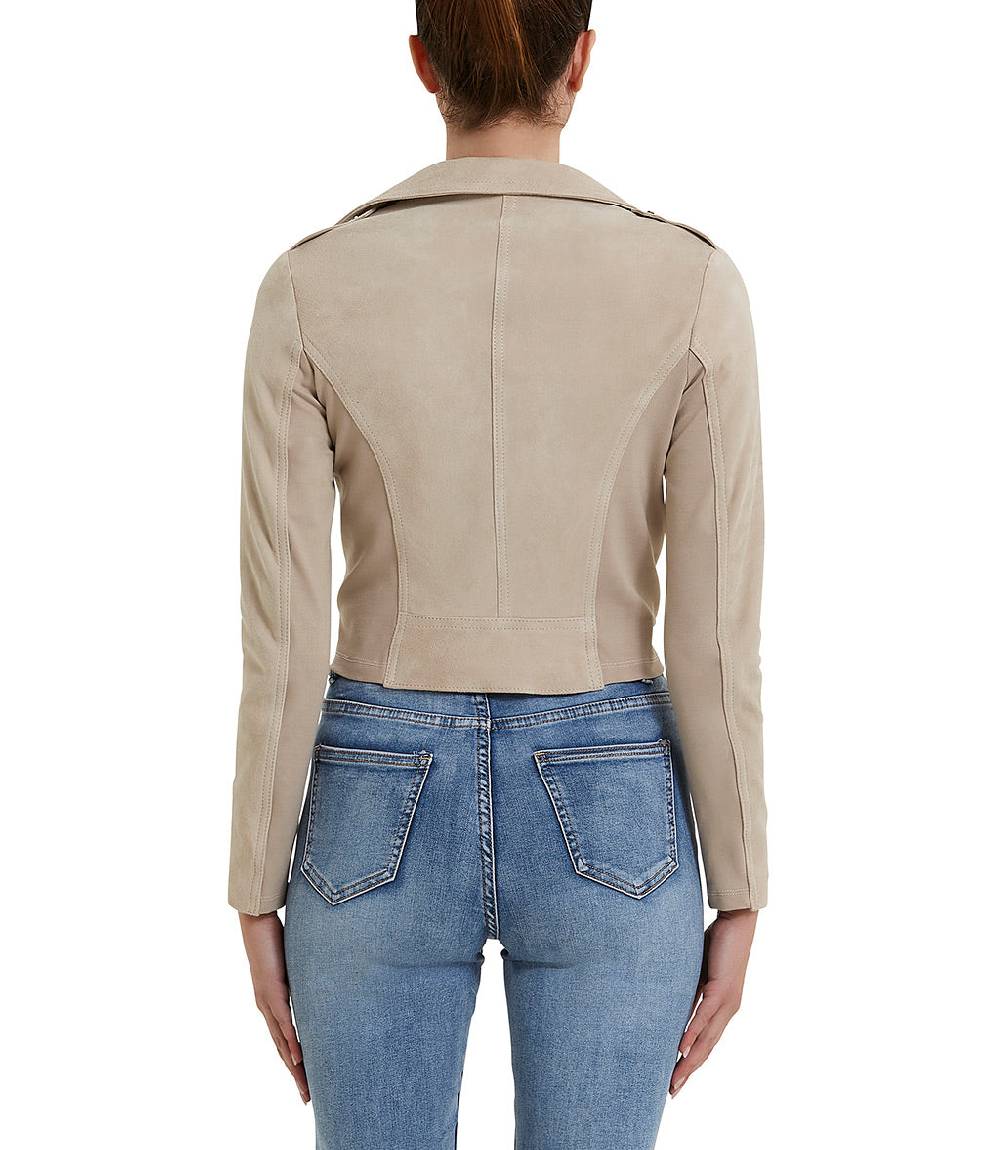 Loriblu Giacca stile biker in camoscio naturale Promozione