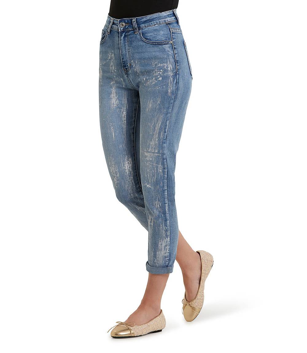 Loriblu Jeans slim-fit con strappi all-over Rilascio limitato