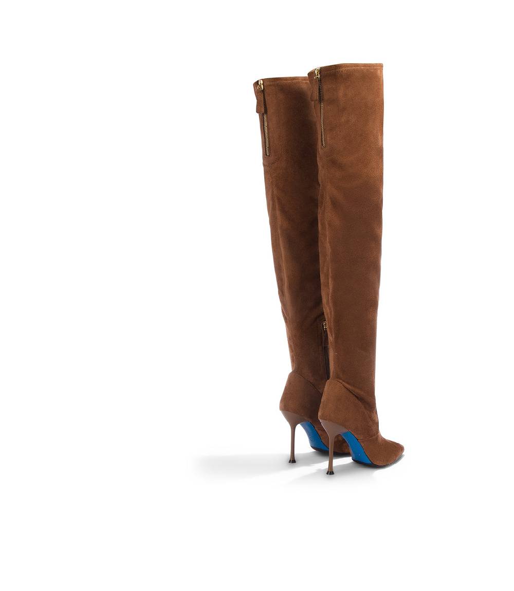 Loriblu Cuissardes in faux camoscio marrone Presa