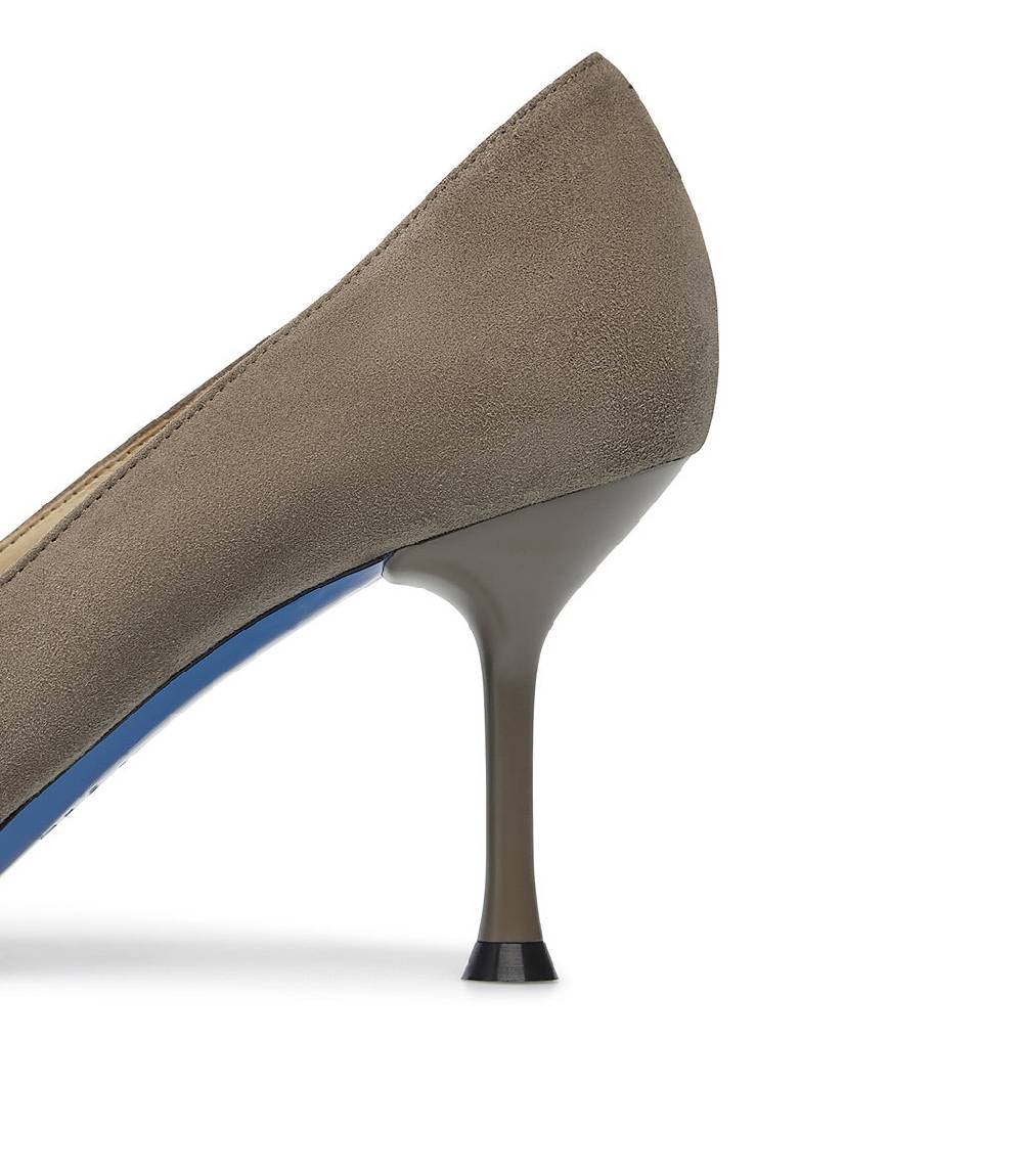 Loriblu Decollete in pelle scamosciata fango Online