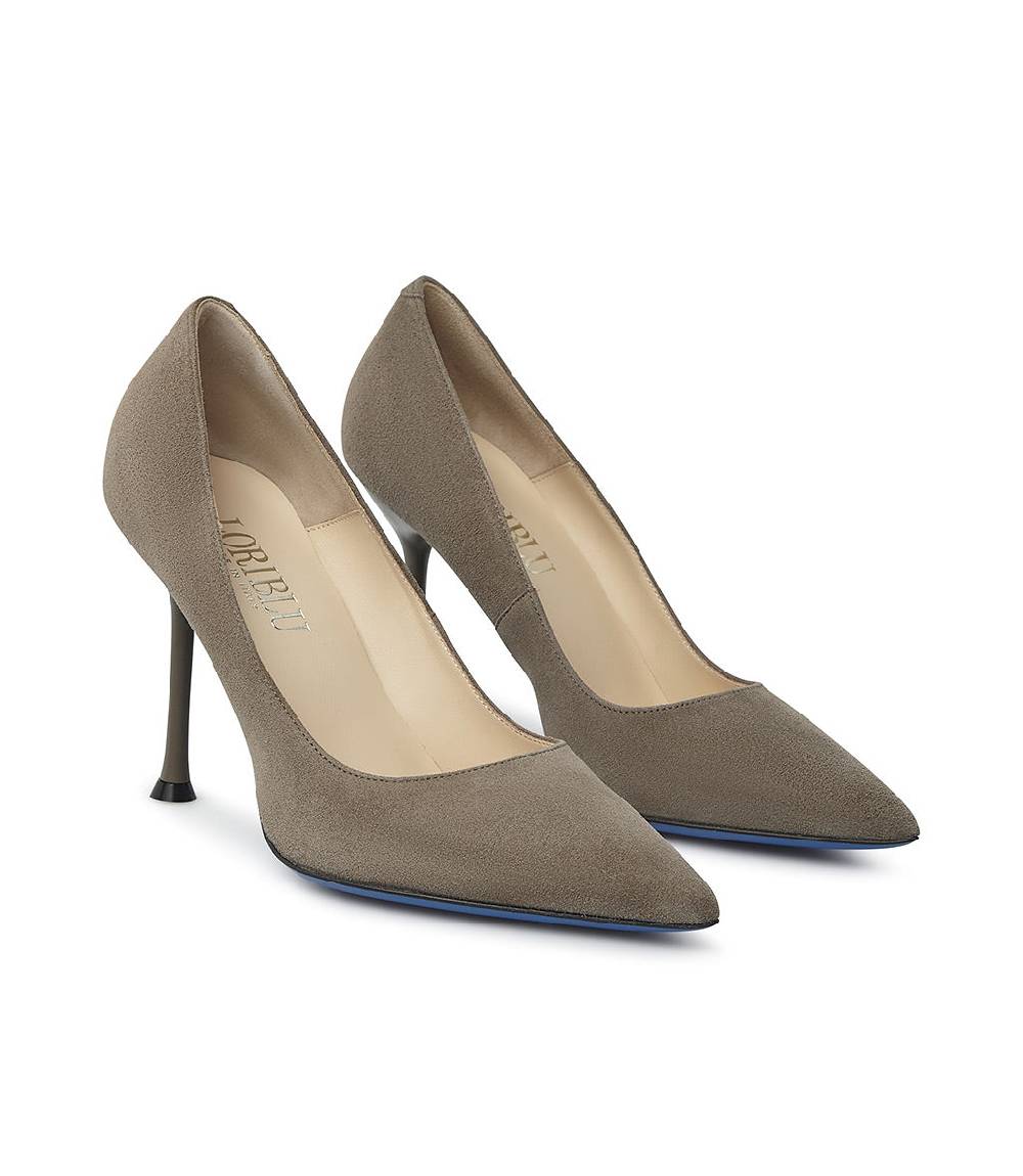 Loriblu Decollete in pelle scamosciata fango Hotsell