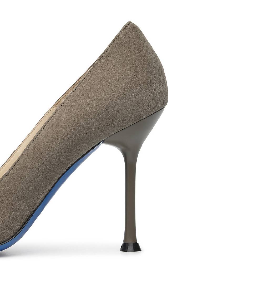 Loriblu Decollete in pelle scamosciata fango Hotsell