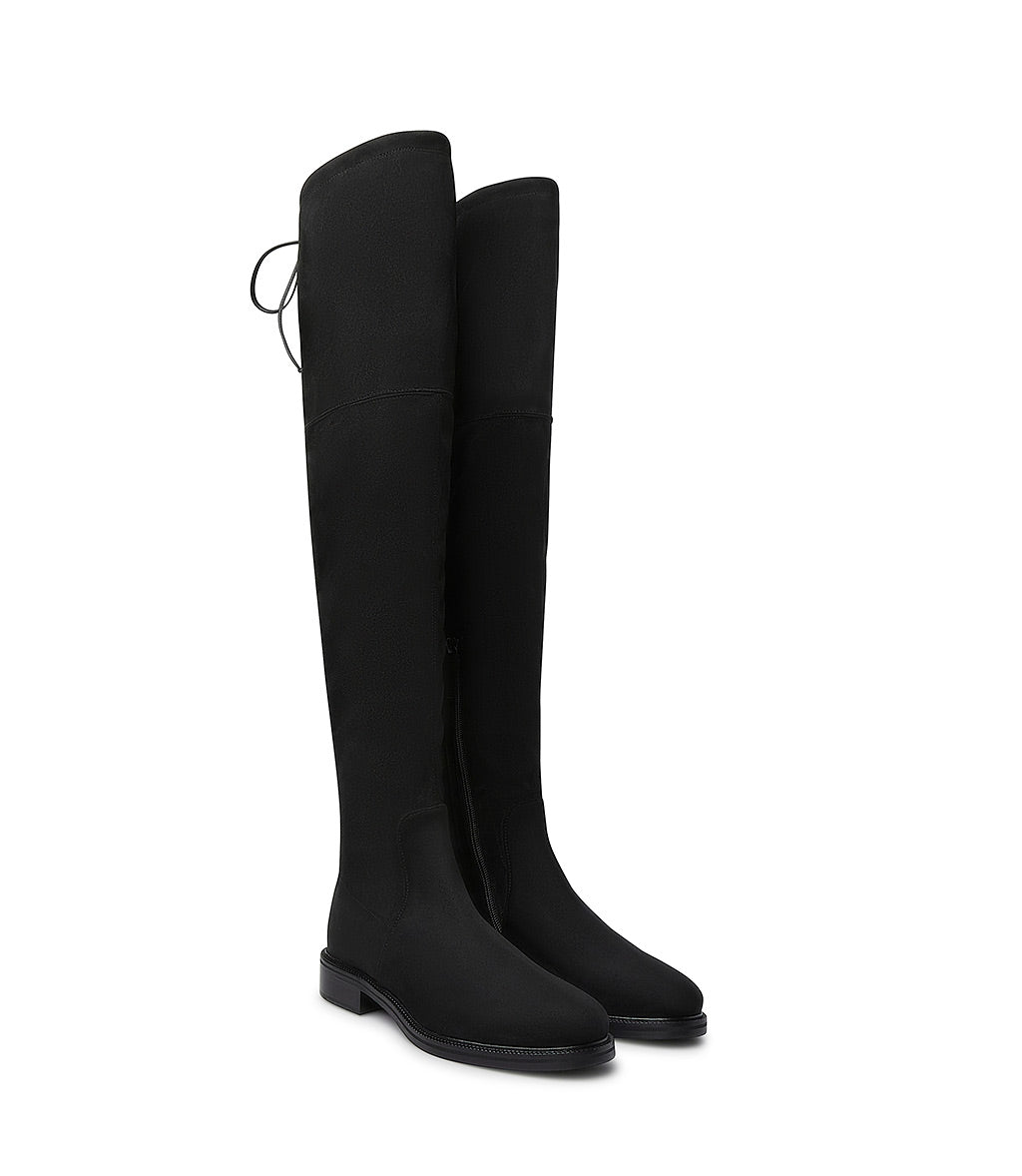 Loriblu Cuissardes in camoscio stretch nero 50% di sconto con spedizione gratuita