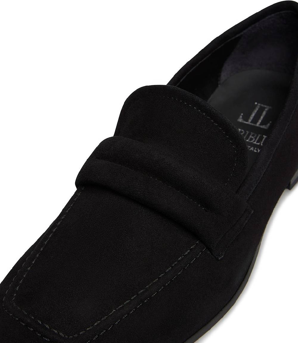 Loriblu Mocassino in camoscio nero Moda