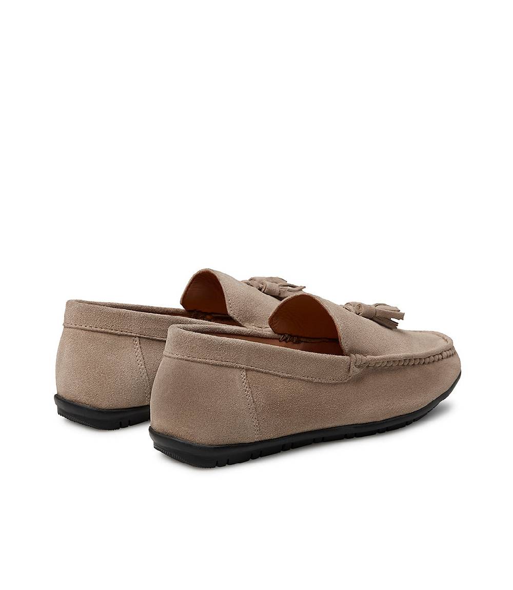 Loriblu Mocassino in camoscio camel con nappine 50% di sconto per tempo limitato