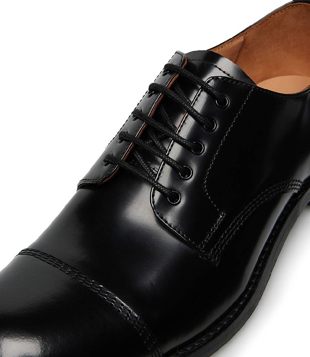 Loriblu Oxford in vitello spazzolato nero Qualità