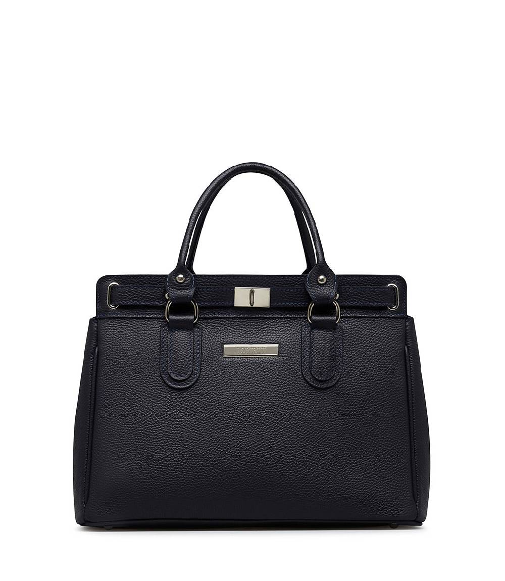Loriblu Borsa tote in pelle testurizzata blu Negozi Online